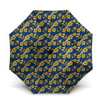 Parramatta Eels Umbrella Tropical Hibiscus Floral Seamless Rugby Mascot