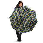 Parramatta Eels Umbrella Tropical Hibiscus Floral Seamless Rugby Mascot