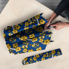 Parramatta Eels Umbrella Tropical Hibiscus Floral Seamless Rugby Mascot