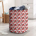 St. George Illawarra Dragons Laundry Basket Tropical Hibiscus Floral Seamless Rugby Mascot
