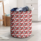 St. George Illawarra Dragons Laundry Basket Tropical Hibiscus Floral Seamless Rugby Mascot
