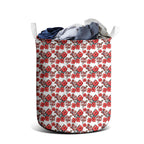 St. George Illawarra Dragons Laundry Basket Tropical Hibiscus Floral Seamless Rugby Mascot
