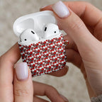 St. George Illawarra Dragons AirPods Case Tropical Hibiscus Floral Seamless Rugby Mascot