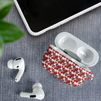 St. George Illawarra Dragons AirPods Case Tropical Hibiscus Floral Seamless Rugby Mascot