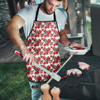 St. George Illawarra Dragons Apron Tropical Hibiscus Floral Seamless Rugby Mascot