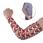 St. George Illawarra Dragons Arm Sleeves Tropical Hibiscus Floral Seamless Rugby Mascot
