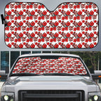 St. George Illawarra Dragons Auto Sun Shade Tropical Hibiscus Floral Seamless Rugby Mascot