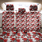 St. George Illawarra Dragons Back Car Seat Cover Tropical Hibiscus Floral Seamless Rugby Mascot