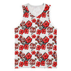 St. George Illawarra Dragons Basketball Jersey Tropical Hibiscus Floral Seamless Rugby Mascot