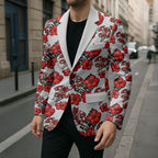 St. George Illawarra Dragons Blazer Tropical Hibiscus Floral Seamless Rugby Mascot