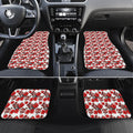 St. George Illawarra Dragons Car Mats Tropical Hibiscus Floral Seamless Rugby Mascot
