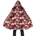 St. George Illawarra Dragons Cloak Tropical Hibiscus Floral Seamless Rugby Mascot