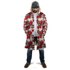 St. George Illawarra Dragons Cloak Tropical Hibiscus Floral Seamless Rugby Mascot