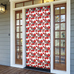 St. George Illawarra Dragons Door Cover Tropical Hibiscus Floral Seamless Rugby Mascot