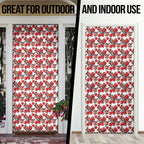 St. George Illawarra Dragons Door Cover Tropical Hibiscus Floral Seamless Rugby Mascot