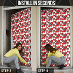 St. George Illawarra Dragons Door Cover Tropical Hibiscus Floral Seamless Rugby Mascot