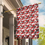 St. George Illawarra Dragons Garden Flag Tropical Hibiscus Floral Seamless Rugby Mascot