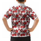 St. George Illawarra Dragons Hawaiian Shirt Tropical Hibiscus Floral Seamless Rugby Mascot