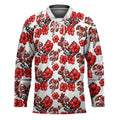 St. George Illawarra Dragons Hockey Jersey Tropical Hibiscus Floral Seamless Rugby Mascot