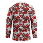St. George Illawarra Dragons Hockey Jersey Tropical Hibiscus Floral Seamless Rugby Mascot