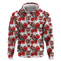 St. George Illawarra Dragons Hoodie Tropical Hibiscus Floral Seamless Rugby Mascot