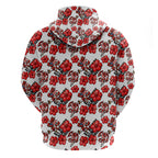 St. George Illawarra Dragons Hoodie Tropical Hibiscus Floral Seamless Rugby Mascot