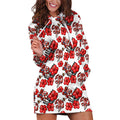 St. George Illawarra Dragons Hoodie Dress Tropical Hibiscus Floral Seamless Rugby Mascot