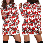 St. George Illawarra Dragons Hoodie Dress Tropical Hibiscus Floral Seamless Rugby Mascot
