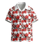 St. George Illawarra Dragons Kid Hawaiian Shirt Tropical Hibiscus Floral Seamless Rugby Mascot
