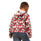 St. George Illawarra Dragons Kid Hoodie Tropical Hibiscus Floral Seamless Rugby Mascot