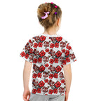 St. George Illawarra Dragons Kid T Shirt Tropical Hibiscus Floral Seamless Rugby Mascot