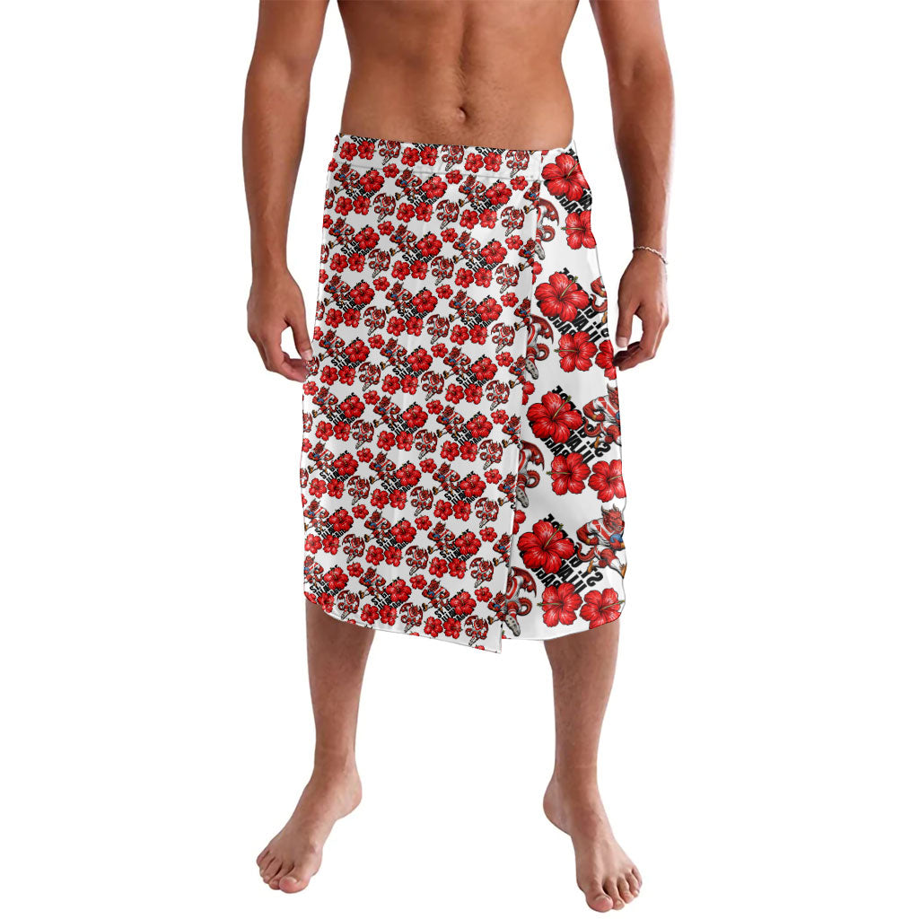 St. George Illawarra Dragons Lavalava Tropical Hibiscus Floral Seamless Rugby Mascot