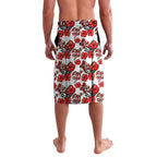 St. George Illawarra Dragons Lavalava Tropical Hibiscus Floral Seamless Rugby Mascot