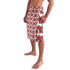 St. George Illawarra Dragons Lavalava Tropical Hibiscus Floral Seamless Rugby Mascot