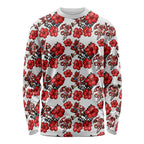 St. George Illawarra Dragons Long Sleeve Shirt Tropical Hibiscus Floral Seamless Rugby Mascot