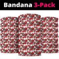 St. George Illawarra Dragons Neck Gaiter Tropical Hibiscus Floral Seamless Rugby Mascot