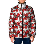 St. George Illawarra Dragons Padded Jacket Tropical Hibiscus Floral Seamless Rugby Mascot