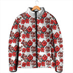 St. George Illawarra Dragons Padded Jacket Tropical Hibiscus Floral Seamless Rugby Mascot