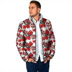St. George Illawarra Dragons Padded Jacket Tropical Hibiscus Floral Seamless Rugby Mascot