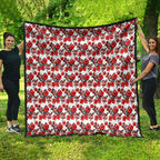 St. George Illawarra Dragons Quilt Tropical Hibiscus Floral Seamless Rugby Mascot