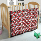 St. George Illawarra Dragons Quilt Tropical Hibiscus Floral Seamless Rugby Mascot