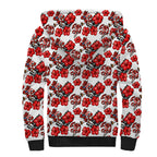 St. George Illawarra Dragons Sherpa Hoodie Tropical Hibiscus Floral Seamless Rugby Mascot