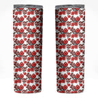 St. George Illawarra Dragons Skinny Tumbler Tropical Hibiscus Floral Seamless Rugby Mascot