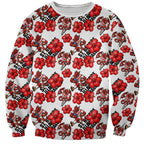 St. George Illawarra Dragons Sweatshirt Tropical Hibiscus Floral Seamless Rugby Mascot