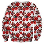 St. George Illawarra Dragons Sweatshirt Tropical Hibiscus Floral Seamless Rugby Mascot