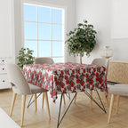 St. George Illawarra Dragons Tablecloth Tropical Hibiscus Floral Seamless Rugby Mascot