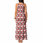 St. George Illawarra Dragons Tank Maxi Dress Tropical Hibiscus Floral Seamless Rugby Mascot