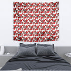 St. George Illawarra Dragons Tapestry Tropical Hibiscus Floral Seamless Rugby Mascot
