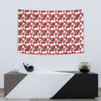 St. George Illawarra Dragons Tapestry Tropical Hibiscus Floral Seamless Rugby Mascot