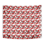 St. George Illawarra Dragons Tapestry Tropical Hibiscus Floral Seamless Rugby Mascot